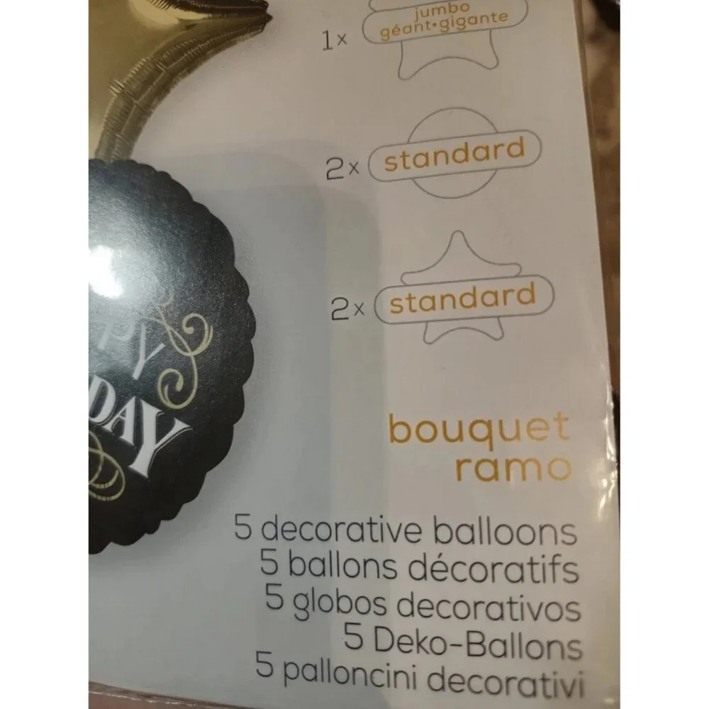 It's My Birthday Novelty Party Decorations Gift Celebrations Black